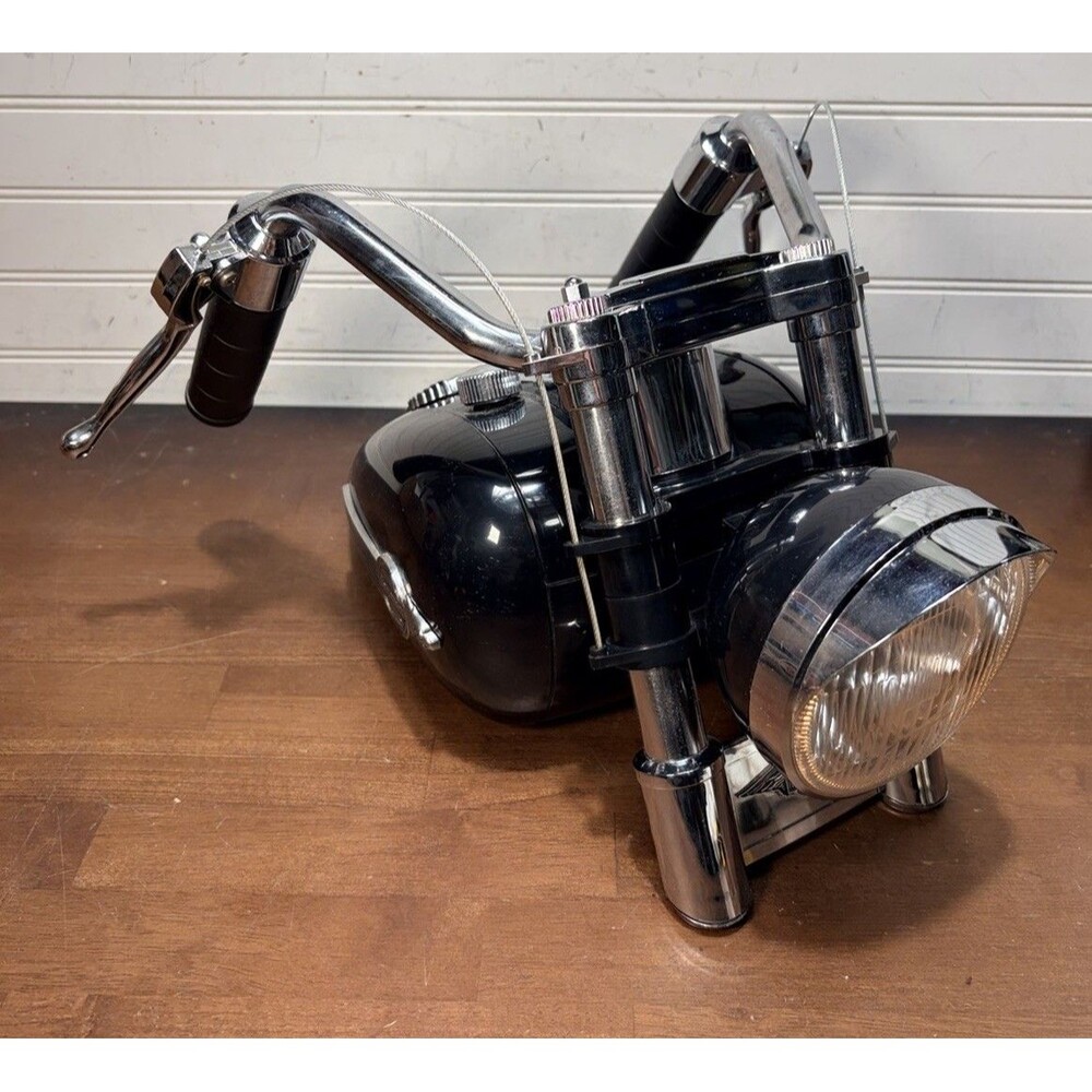 Vtg Harley-Davidson Tank Radio AM/FM with Headlight & Engine Sound